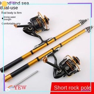 YEW Telescopic fishing rod, Casting Spinning Portable Fishing Rod,  1.5M-3.0M Carbon Fiber Short Carbon Fiber Lure Rod Travel Fishing Equipment