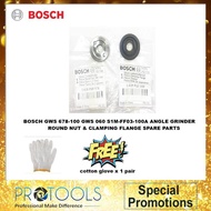 BOSCH GWS 678-100 GWS 060 S1M-FF03-100A ANGLE GRINDER ROUND NUT & CLAMPING FLANGE SPARE PARTS foc co