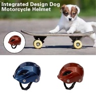 MXBEAUTY Dog Helmet, Adjustable Solid Color Pet Motorcycle Helmet, Fashion Comfortable Fit Plastic D