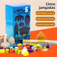 [Game 61] Rafter Five Rafter Five 1-6 People Chinese English Bilingual Party Board Game oink games S