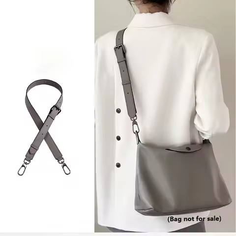 Leather Replacement Crossbody Shoulder Bag Strap Adjustable Purse Strap For Longchamp Hobo Cowhide B