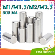 M1 M1.5 M2 M2.5 DOWEL PIN SST304 ISO2338 1 to 2.5mm [Dvv]