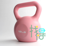 家用健身壺鈴提壺啞鈴健身器材 粉色 15磅（約6.8公斤）100070