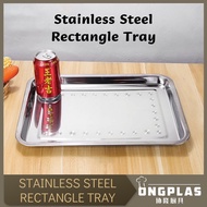 DULANG STAINLESS STEEL/ DULANG HIDANGAN/DULANG MINUMAN / SERVING TRAY/ RECTANGLE STAINLESS STEEL TRA