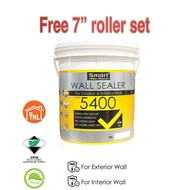 FREE 7" ROLLER SET  Smart 5400 Interior & Exterior Acrylic Wall Sealer 18L