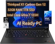 NewestLenovo ThinkPad X1 Carbon Gen 12 Business Laptop, 14 inch 2.8K OLED Anti-Glare, Intel Core Ult