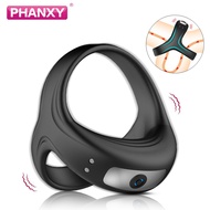 sheyi PHANXY Vibrator Cock Ring Delay Ejaculation Sex Toys for Men Erection  Ring Male's Ring Masturbators Goods for Adults 18+