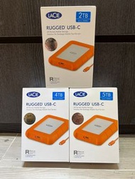 🔥🌟全新現貨🌟🔥LaCie 2TB 4TB 5TB Rugged USB-C Harddrive HDD便攜硬碟