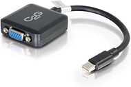 C2G Mini Display Port Adapter, Display Port to VGA, Male to Female, Black, 8 inches, Cables to Go 54315