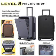 Luggage Cabin Size Suitcases Elegance Trolley Case with TSA and Front Laptop Compartment level 8