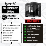 Custom PC Gaming PC LUNA - Intel Core i5 / i7 / RTX 4060 / 16GB RAM / 512GB SSD
