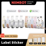 NIIMBOT D11 D110 D101 H1S 10-15mm Sticker Waterproof Refill Label Paper Stickers Price Tag Tape Roll
