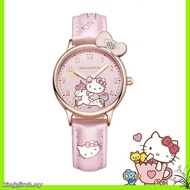 New Sanrio Kuromi Quartz Watch Cartoon Cinnamoroll Kitty Waterproof Watch