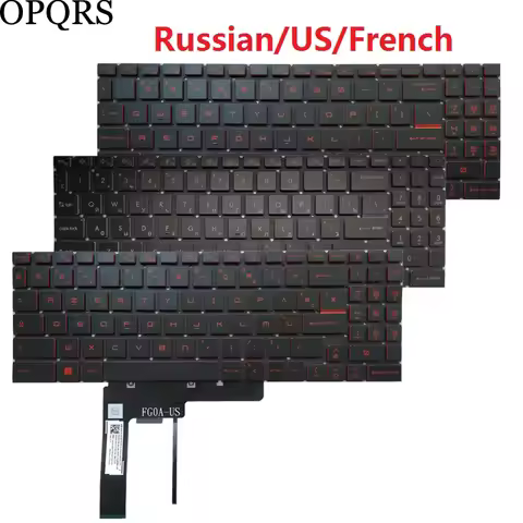 Russian/US/Spanish/French laptop keyboard FOR MSI GL66 GF66 MS-1581 1582 1583 1585 GL76 GF76 MS-17L1