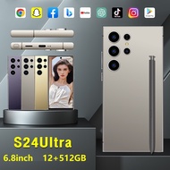 Voltix New Product S24 Smart Phone 4G/5G Network 6.8inch Ultra-Clear Screen Memory 12GB RAM+512GB RO