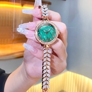 OLEVS 9971 Fashion Quartz Women Watch Gift Round-dial Stainless Steel Watchband Wristwatch