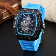 Fashion Casual Sports Watch Barrel Shape RM Tape Men's Watch