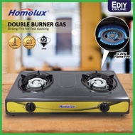 【 SIRIM 】HOMELUX HDE-7070 DOUBLE BURNER GAS COOKER STOVE HDE7070 DAPUR MASAK MEMASAK 煤气炉 pentec milu