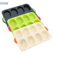OONE Bread Baking Form, Heat Resistant Silicone Silicone Cake Mold, Flexible Reusable 8 Grids Non-St