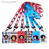 Fashion Cool Women ID Credit Bank Card Holder Students Bus Card Case Lanyard Child Visit Door Identity Badge Cards