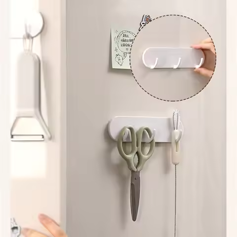 1 Piece Refrigerator Magnet Hook, Kitchen Microwave Oven Magnetic Side Hanger, Punch-Free Iron Door 