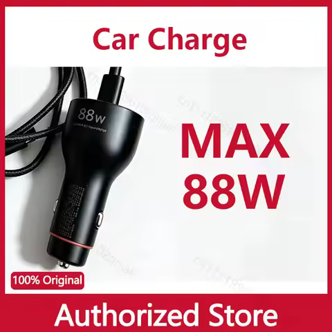 Original Huawei Universal Car Charger (Max 88W) Black with 6AA-C1.0m Data Cable.