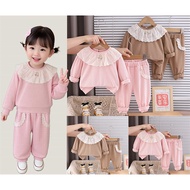 New Autumn Spring Girls Clothes Baby Causal Hooded Causal Pants 2pcs/set Kids Sport Suit Children Cl