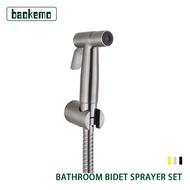 304 Stainless Steel Handheld Bidet Spray Shower Set Toilet  Sprayer Douche kit Bidet Faucet Brushed Nickel