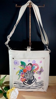 帆布側肩包  斜肩包