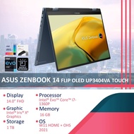 ASUS ZENBOOK 14 FLIP OLED UP3404VA TOUCH I7 1360P RAM 16GB SSD 1TB