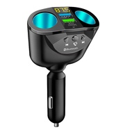 20W ที่ชาร์จในรถยนต์ 360°เพื่อหมุน QC3.0 2.4A ที่ชาร์จในรถ ที่ชาร์จ 2USB 12-24V ชาร์จมือถือ ชาร์จแอน