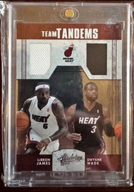 LeBron James & Dwyane Wade NBA Dual Patch #/100 球員球衣卡