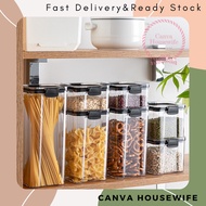 【460ML/700ML/950ML/1300ML/1800ML 】 Food Storage Container Transparent Kitchen Storage Container
