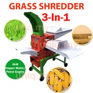 (3 FUNGSI) Mesin Chopper Silaj Napier Pelepah Sawit Cincang Rumput Jagung Kisar Hancur Crusher Grass Shredder Machine