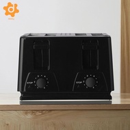 dolity Compact Stainless Steel Toaster Oven Wide Slots 4 Slices Adjustable Settings Toast Machine fo