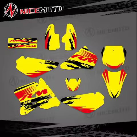 Team Style For Suzuki RM80 RM85 RM 80 RM 85 2005-2018 Graphics Background Decals Sticker Motocross C