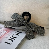 Thời trang Hàn Quốc siêu lấp lánh Zircon nơ kẹp tóc kẹp tóc càng cua thanh lịch kẹp tóc Phụ kiện tóc