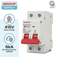Wiseup DC Circuit Breaker AC Circuit Breaker 1P 2P Solar Panel Miniature Breaker Reversible Breaker