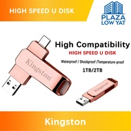 2In1 Kingston Pendrive OTG Flash Drive Pendrive TypeC Lightning 1TB/2TB USB High-capacity OTG Iphone