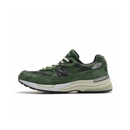_ New Balance_NB992 x JJJound ชื่อร่วม สีเขียว รองเท้าผ้าใบ Vintage Zipper Casual รองเท้าวิ่ง  รองเท้าพ่อเก่า