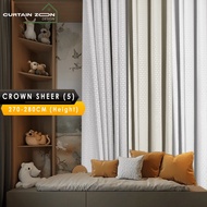 Curtain zoon - Sheer 5 Mix Curtain Window Ready Made Hook Eyelet (270cm-280cm)