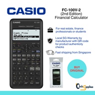 Casio FC-100V-2 FC100V Financial Calculator with Warranty Original for Business Finance Real Estate 