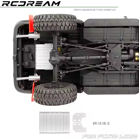 RCDream Modified Mood Parts Accessories FCX10 LC80 Simulation Auxiliary Fuel Tank Vehicle Bottom Fue
