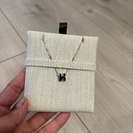 全新Hermès 愛馬仕 mini pop H 小H項鍊剛離櫃黑