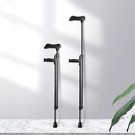 Underarm Crutches, Push Button Adjustable Height Crutch for Adults Non-Slip Crutches for Travel, Fashionable Aluminum Walking Stick for Men, Women (Full) Fashionable