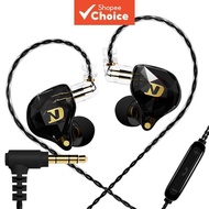 ND NX2 HIFI Earphones Dynamic Stereo Heavy Bass In Ear Earphone Game Sport Noise Cancelling Headset 