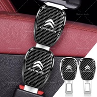 1/2pcs Adjustable Car Safety Buckle Car Seat-belt Carbon-fiber Extender for Citroen C1 3 6 BX CX GT 