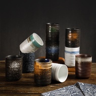 Cross-Border Japanese Style Teacup Sushi Cuisine Ceramic Tableware Retro Style Handy Cup Creative Ha