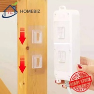 Pelekat Cangkuk & Pemegang Wayar Tanpa Paku | Rak Simpanan Dinding Untuk Dapur & Bilik Air