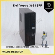 Dell Vostro 3681 SFF Intel i5-10400 8GB RAM 512GB NVMe SSD Win 11 Pro Refurbished Desktop PC